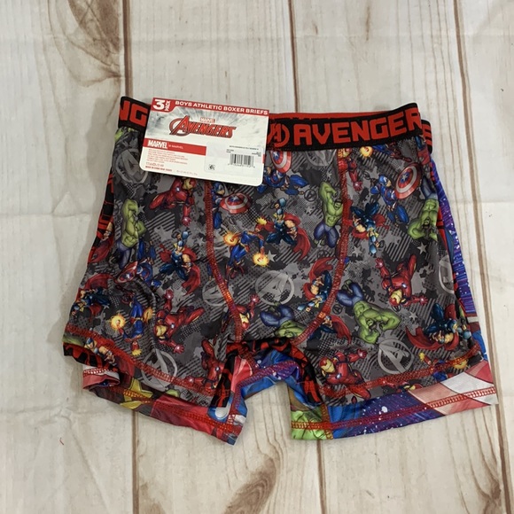 Marvel Avengers 3 pack Athletic Brief Boxers Size 10L - Picture 2 of 3
